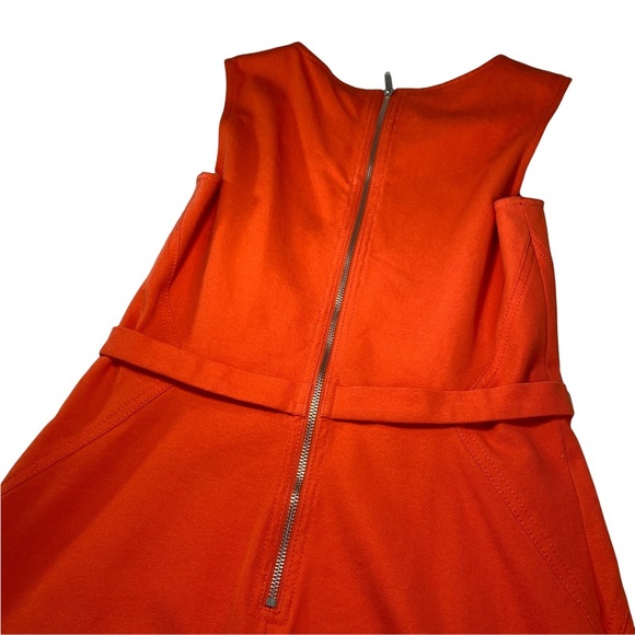 New Julia Jordan Orange Structured Halter Pencil Dress Sz 4 Zip In The Back. - Picture 13 of 15